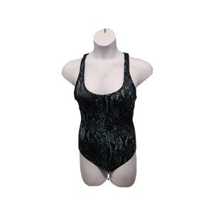 All in Motion  Snakeskin Print One Piece Swim Bathing UPF 50 Size Small
